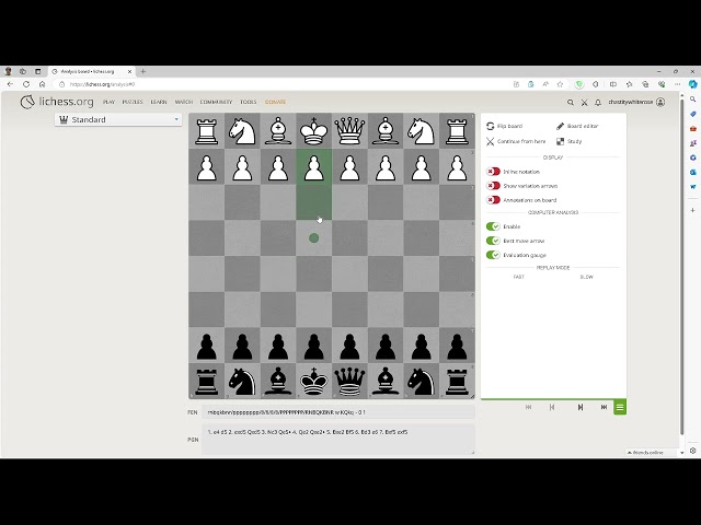 Chastity Teaches the Scandinavian Defense on Lichess