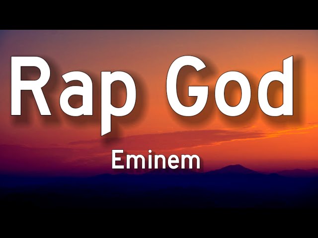 Eminem - Rap God (Lyrics)