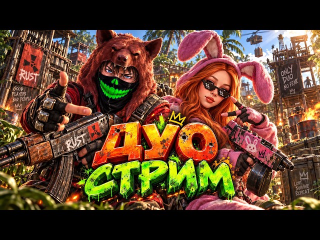 ГОШАН 30000 ЧАСОВ и СВЕЖИЙ СТАРТ @ladydiasha🔥ДУО ВЫЖИВАНИЕ  в РАСТ RUST🔥ЧЕЛЛЕНДЖ 5 РИГОВ за СТРИМ
