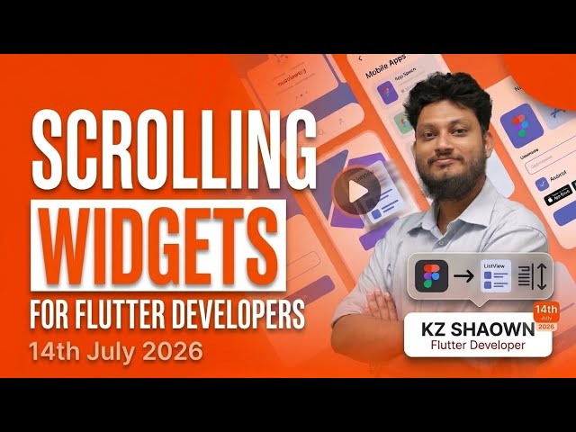 Class 9 || Scrolling Widgets || List view || Single Child list view