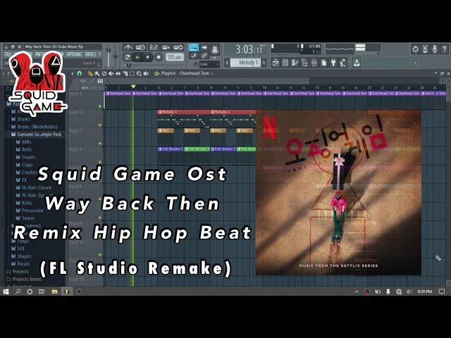 SQUID GAME Ost Way Back Then Remix Hip Hop Beat (FL Studio Remake) by Gansomi