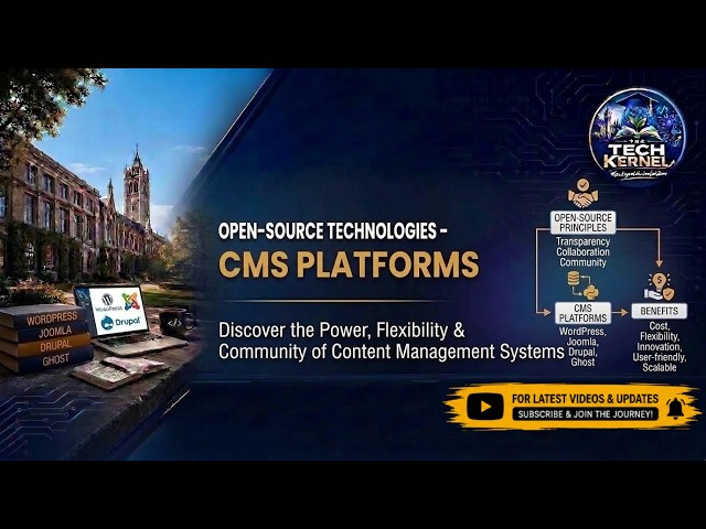CMS Platforms | Open-Source Technologies | Fundamentals to Enterprise Solution | The Tech Kernel