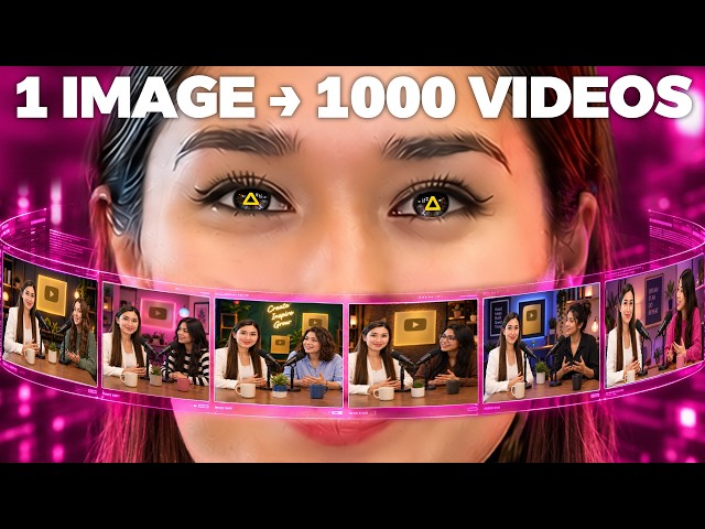 How to Make 1,000 AI Podcast Videos From ONE Image (Step by Step using Artlist)