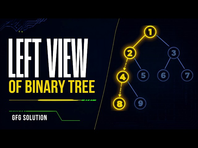Left View of Binary Tree | BFS Using Queue | C++ DSA