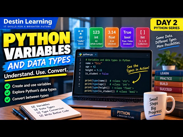 Python Variables and Data Types Deep Dive - Day 2 of Python Tutorial