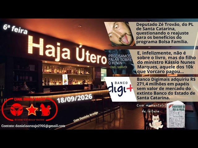 Haja Útero para as Notícias do dia 18/09/2026