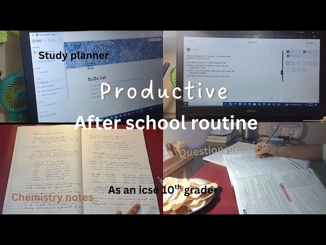 My Real After School Routine 📚 | ICSE Class 10 Student | Productive Study Vlog #icse #studentlife