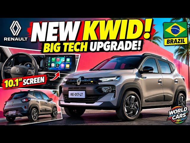New Renault Kwid Facelift Revealed! 🔥 10.1-Inch Screen, New Design & More!