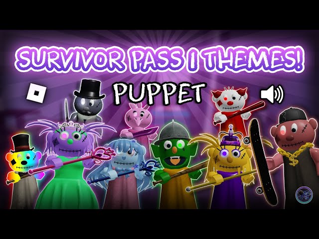 All Pack 1 Survivor Pass Skin Themes ~ [Roblox Puppet]