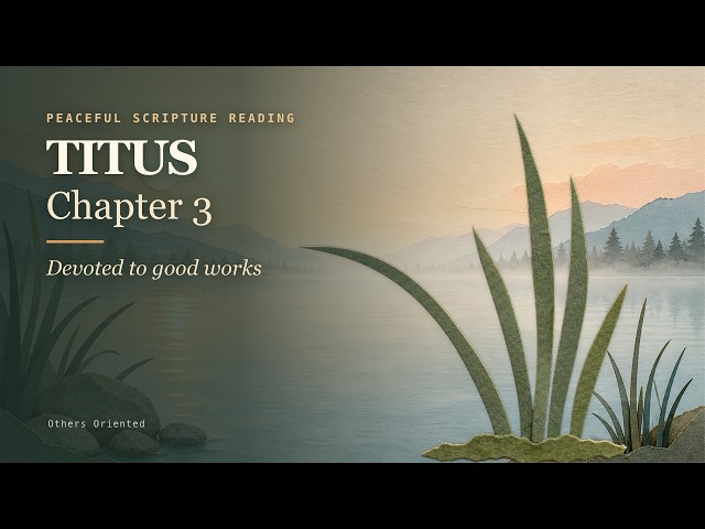 Titus 3 — Devoted to good works | Peaceful Scripture Reading (BSB)