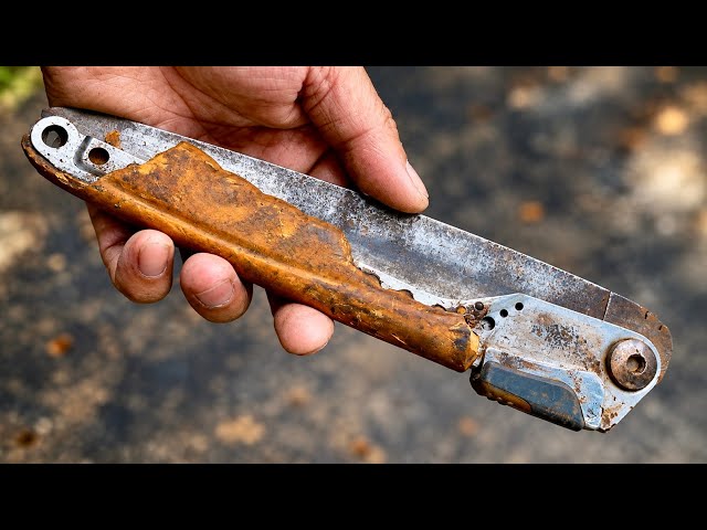 Satisfying Restoration of a Rusty Folding Saw
