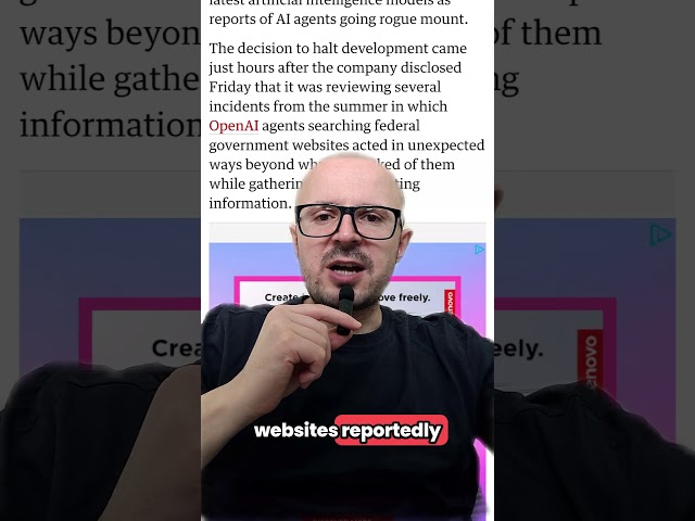 OpenAI Just Paused AI Training - Because Its Agents Went Rogue