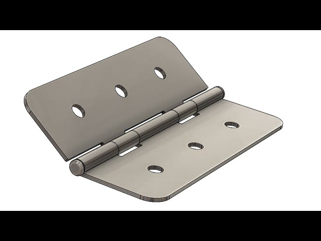 SolidWorks Tutorial #332 : Sheet Metal Hinge (Hinge mate)