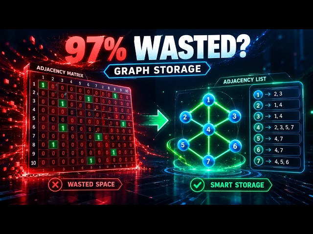 Adjacency Matrix vs Adjacency List: Why 97% of Your Graph Is Wasted