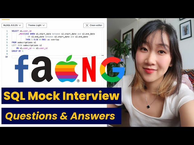 Code With Me Ep 1 | Real FAANG SQL Interview Questions and Answers | Best Practices, Tips & Tricks