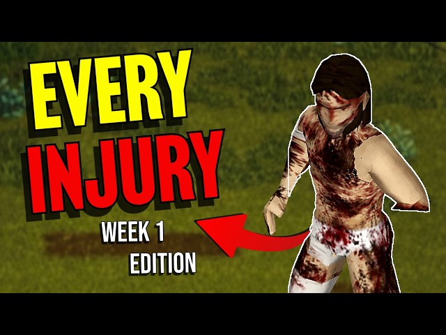 I Started Project Zomboid's WEEK ONE Mod With Every Injury!