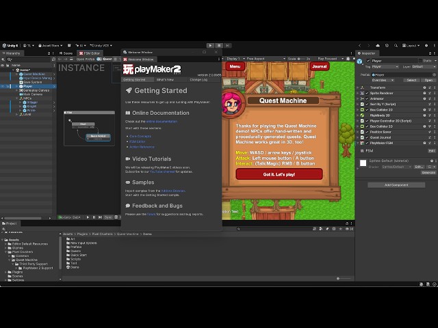 Quest Machine - PlayMaker 2 Integration