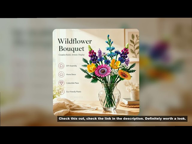 Artificial Rose Orchid DIY Blocks Bouquet Assembly Collection 3D Immortal Flower Model Set Home Deco