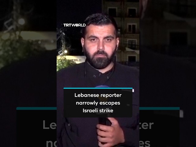 Local reporter narrowly escapes Israeli strike in Lebanon during live broadcast