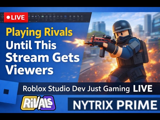 Running Rivals 1v1s Until Someone Joins the Stream 😈 | Roblox LIVE | Just Chilling For a bit!