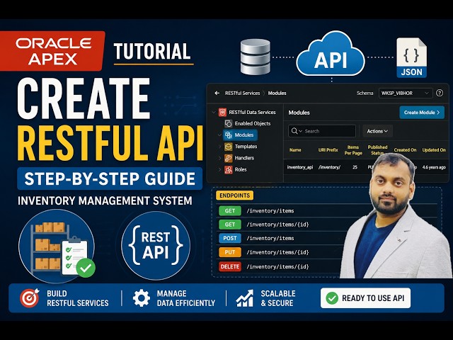 How To Create RESTful API #restfulapi #oracleapex #oracle #ords