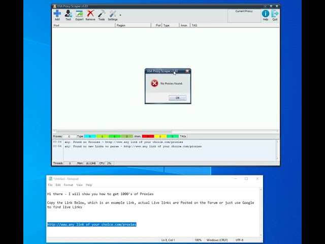 GSA Proxy Scraper - Proxies Found