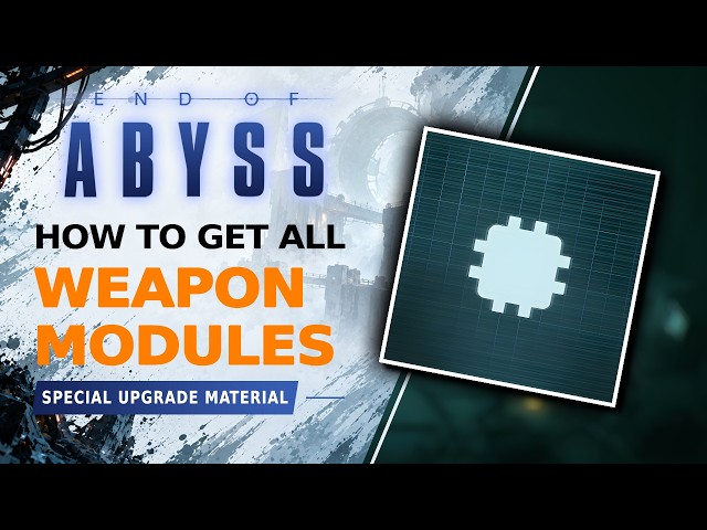 End of Abyss ALL WEAPON MODULE LOCATIONS (Special Weapon Upgrade Material)