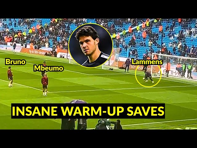 Senne Lammens INSANE warm-up saves before the Manchester Derby | Man United News