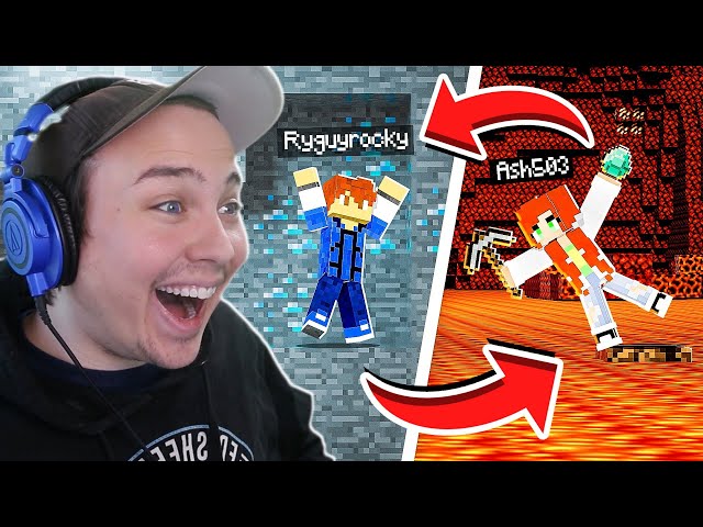 Minecraft, but we swap places every 30 seconds...