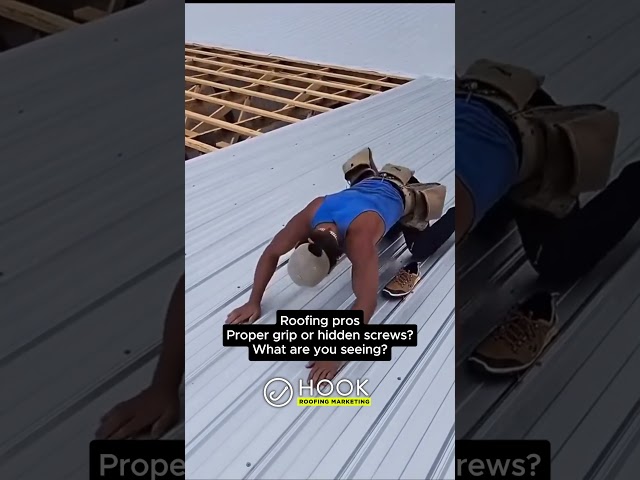 Roofers, Would you buy it or hidden screws?