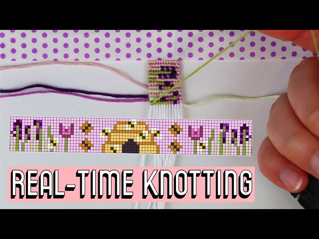 SPRING REAL-TIME KNOTTING [CC] || Friendship Bracelets