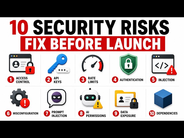 10 Security Risks to Fix Before Launching Your AI Website