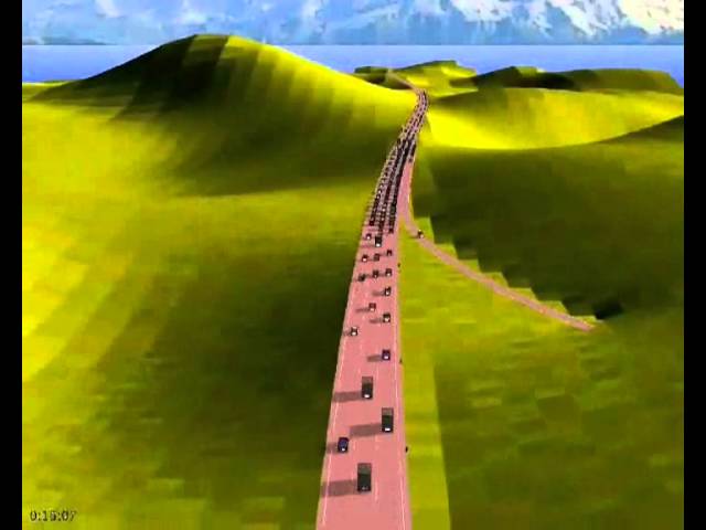 Simulation of stop-and-go traffic and how to resolve it with a traffic assistant system