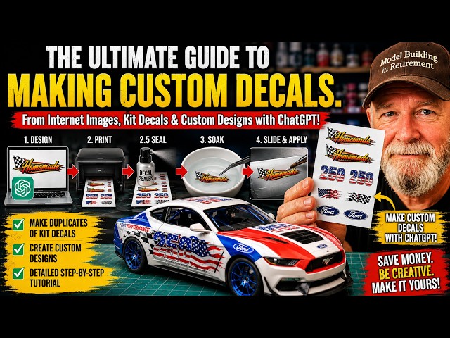 The Ultimate Guide to Custom Water Slide Decals with an Inkjet Printer, Full Step by Step Tutorial