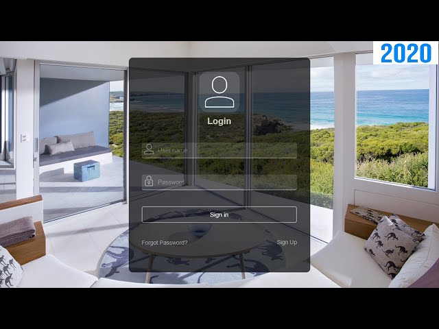 How To Create Login Form In HTML and CSS | Make Sign In Form Design