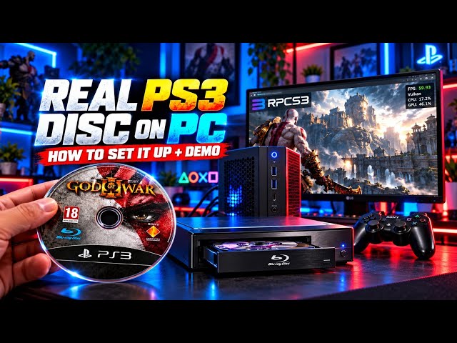 Play REAL PS3 Discs on PC | RPCS3 Setup + God of War III