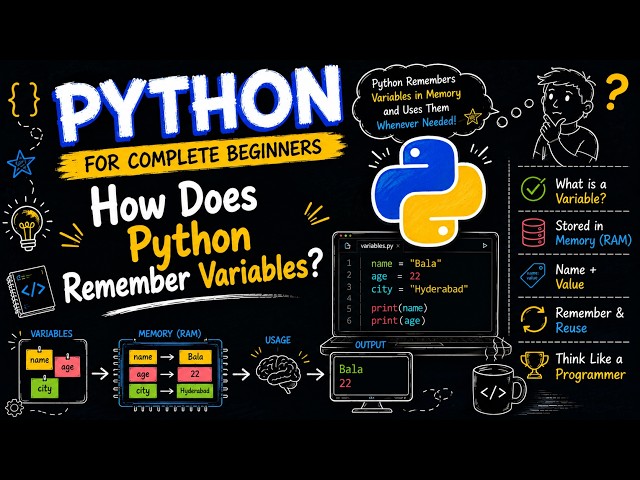 10. How Variables Work in Memory in Python | Memory & Variables Explained