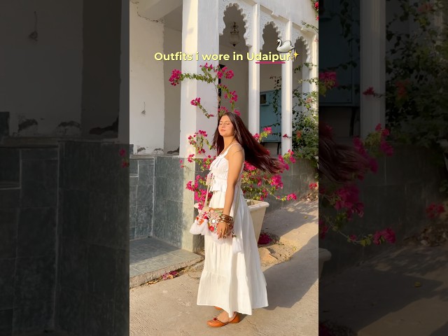 Outfits I Wore in Udaipur 🦢✨ | Udaipur Outfit Ideas #shorts #trending #outfitideas