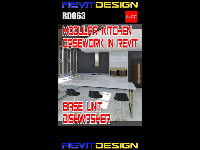 Revit Casework Dishwasher #Shorts