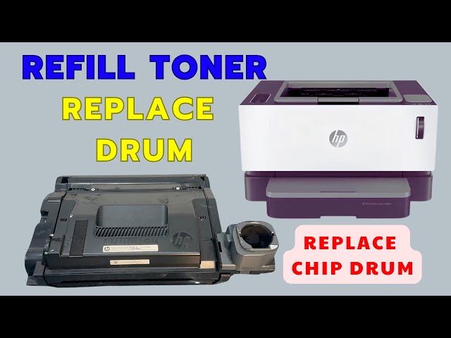 Refill Toner, Replace Drum Chip, Drum for HP NeverStop Laser 1000w/1200w Cartridge – Step-by-Step