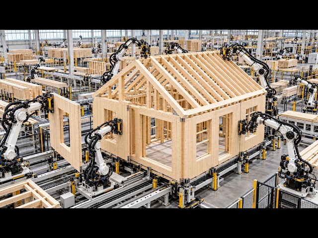 A House Built in Just One Day?! The Amazing Construction Process Using Dozens of Robots