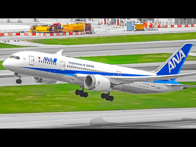 AWESOME TAKEOFFS & LANDINGS from ABOVE ✈️ Hong Kong Airport Plane Watching 🇭🇰