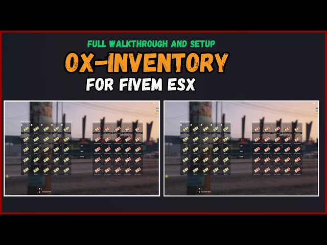 How to Install Ox Inventory FiveM ESX Latest 2024 | ESX Legacy |  Cash As Item | Free | 2024