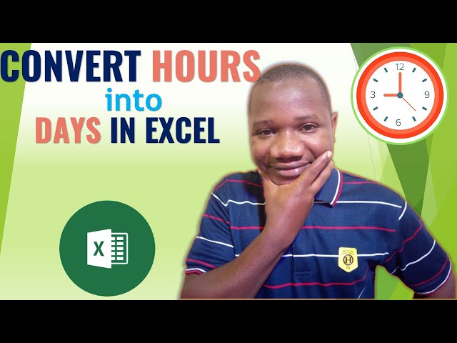 How to Convert Hours into Days in Excel using Formulas (INT and MOD)