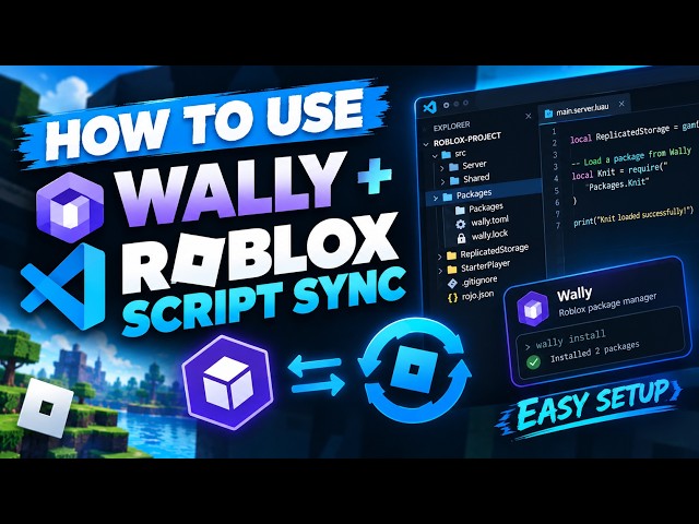 How to Use Wally with Roblox Script Sync