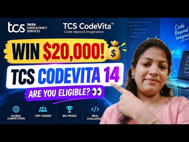 TCS CodeVita Season 14 is HERE! 🚨 Registration Open + $20,000 Prize | Don't Make This Mistakes