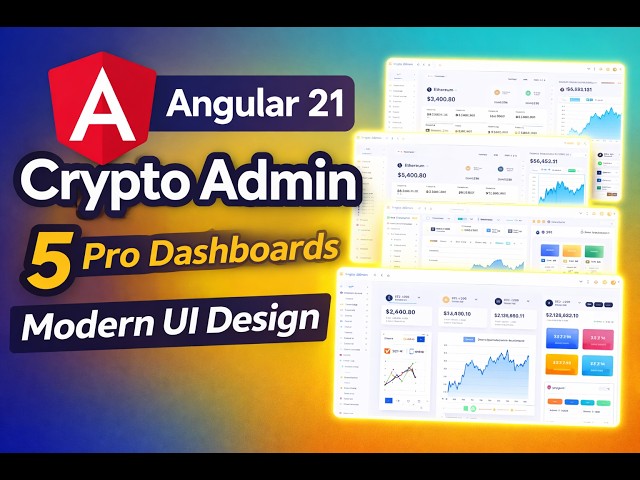 Angular 21 Admin Panel for Cryptocurrency | Complete UI Showcase