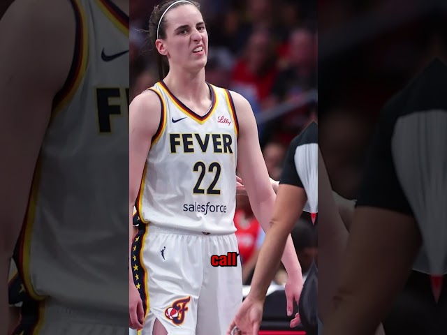 Caitlin Clark gets Heated with the Refs 😱 #caitlinclark #wnba #shorts