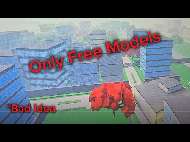 I made a Roblox game with only free models!!