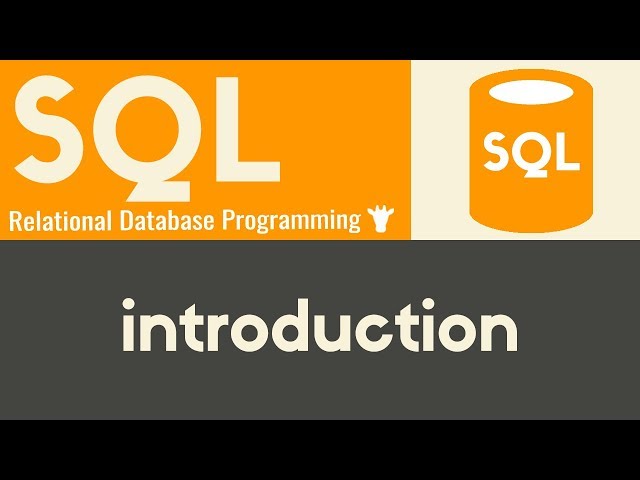 Introduction | SQL | Tutorial 1